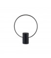 Lampe LED intégré Cerchio Plastique Noir 1 ampoule 33,5cm