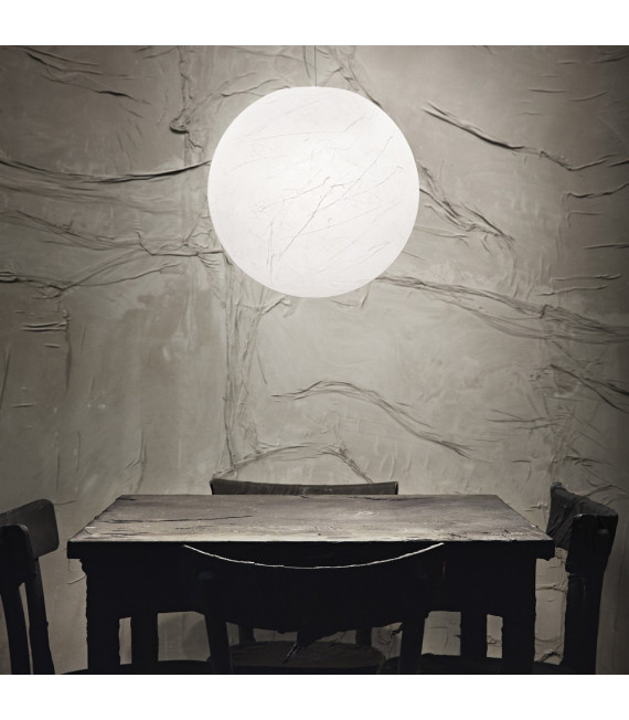 Carta Lampada a sospensione in plastica bianca 1 lampadina 33cm