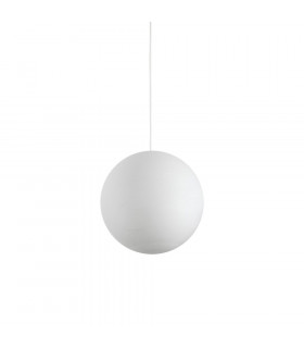 Suspension Carta Plastique blanc 1 ampoule 44cm