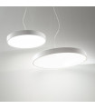 Integrated LED suspension Halo White aluminum 1 bulb 25cm