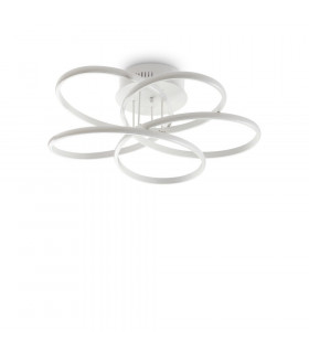 Plafoniera LED integrata Karol Bianco metallo 1 lampadina 18cm