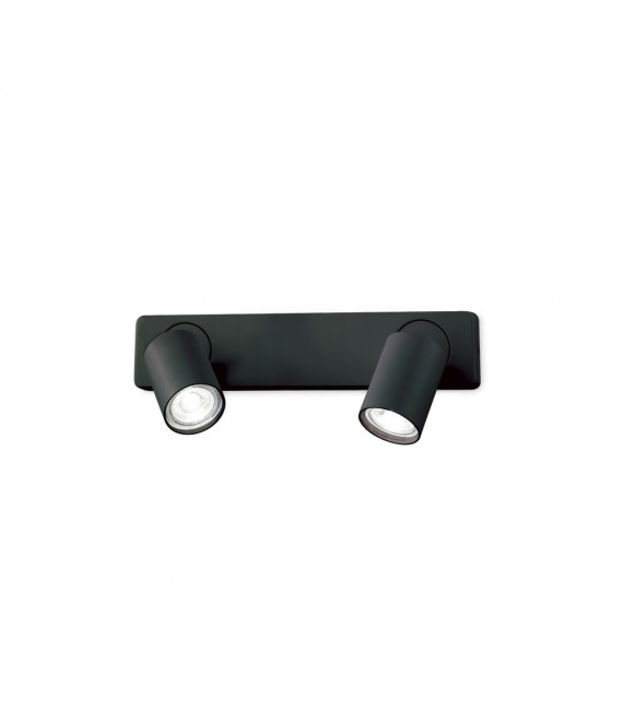 Spot Rudy Black Metal 2 lampadine 12,5cm