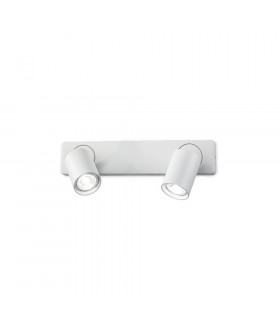 Faretto Rudy White metallo 2 lampadine 12,5cm