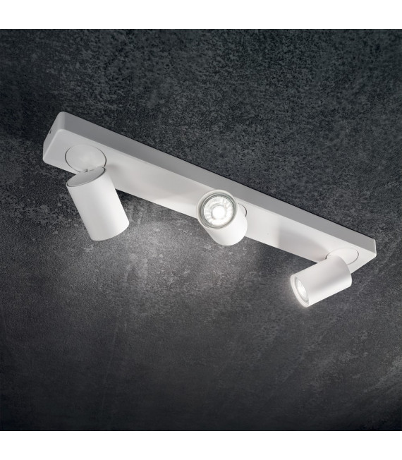 Foco barra Rudy White metal 3 bombillas 11,5cm