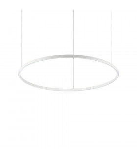 Suspension LED intégré Oracle Aluminium blanc 1 ampoule 9cm