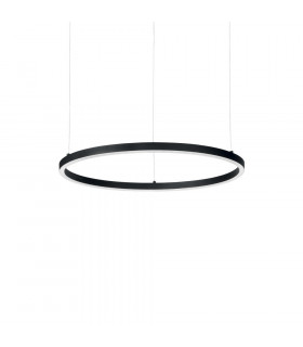 Suspension LED intégré Oracle Aluminium Noir 1 ampoule 9cm