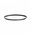 Suspension LED intégré Oracle Aluminium Noir 1 ampoule 9cm