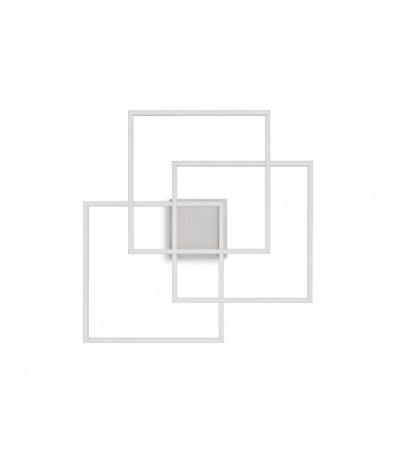 Frame-2 Plafón LED integrado Blanco metal 1 bombilla 9cm