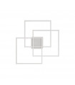 Frame-2 Integrated LED ceiling light White metal 1 bulb 9cm