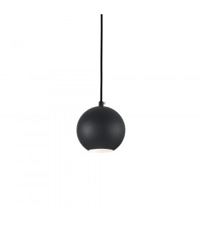 Suspension Mr Métal Noir 1 ampoule 16cm