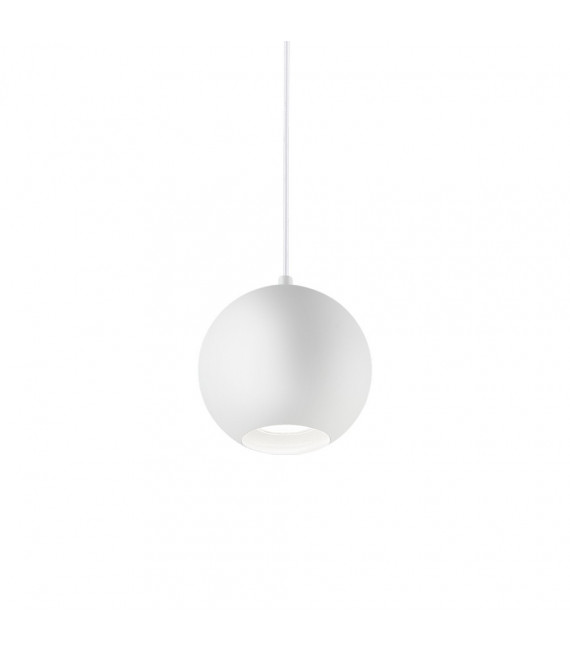 Mr white metal pendant light 1 bulb 20cm