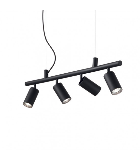 Suspension Dynamite Métal Noir 4 ampoules 16,5cm