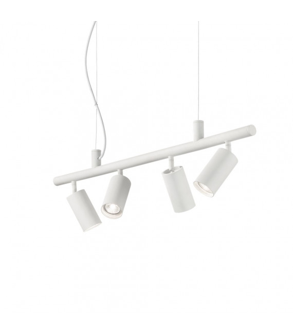 Suspension Dynamite Métal blanc 4 ampoules 16,5cm