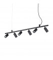 Dynamite Black Metal Pendant 6 bulbs 16.5cm