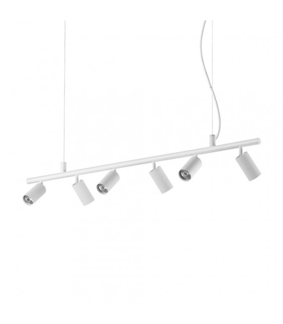 Lampada a sospensione Dynamite Metallo bianco 6 lampadine 16,5 cm