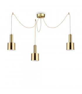 Holly Metal Pendelleuchte Messing satiniert 3-flammig 37cm