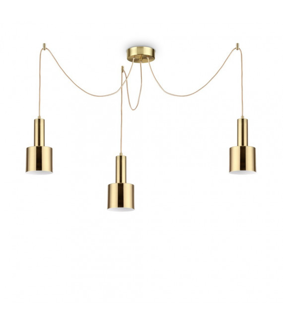 Holly Metal Pendelleuchte Messing satiniert 3-flammig 37cm