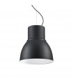 Breeze pendant lamp Black metal 1 bulb 54.5cm