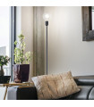 Floor lamp Microphone Black Metal 1 bulb 170cm