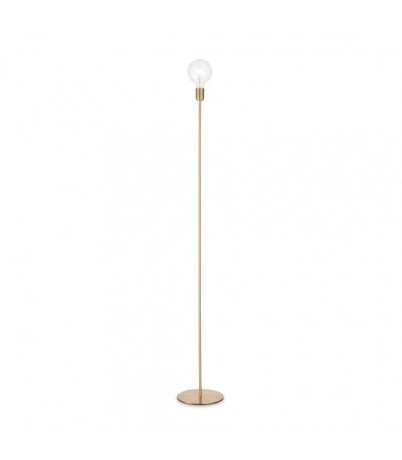 Floor lamp Microphone Metal Satin brass 1 bulb 170cm