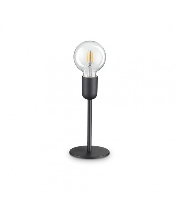 Tischlampe Mikrofon Black Metal 1 Glühbirne 22cm
