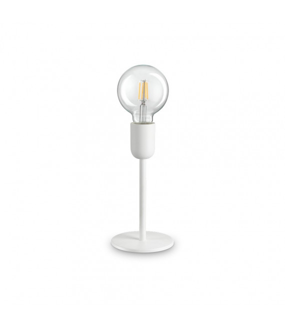 Microphone table lamp White metal 1 bulb 22cm