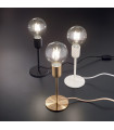 Microphone table lamp White metal 1 bulb 22cm