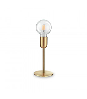 Lampada da tavolo Microfono Metallo Ottone satinato 1 lampadina 22cm