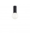 Plafonnier Petit Métal Noir 1 ampoule 10cm