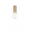 Plafonnier Petit Métal Laiton satiné 1 ampoule 10cm