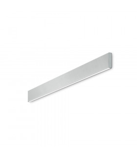 Linus integrierte LED-Wandleuchte Metall, Weißaluminium 1 Glühbirne 9,5cm