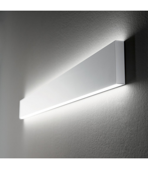 Linus integrated LED wall light Metal, white aluminum 1 bulb 9.5cm
