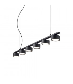 Minor Black Metal Pendant 6 bulbs 10cm
