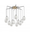 Rhapsody Black Metal pendant lamp 12 bulbs 54cm