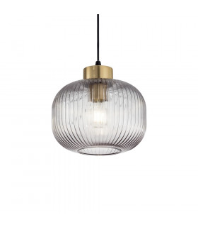 Sospensione di design Mint-2 Vetro fumé 1 lampadina 24,5 cm