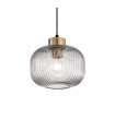 Suspension design Mint-2 Verre Fumé 1 ampoule 24,5cm