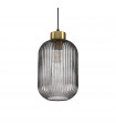 Design pendant Mint-3 Smoked Glass 1 bulb 36cm