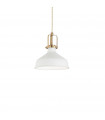 Suspension Eris-1 Métal blanc 1 ampoule 33cm