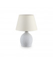 Lampe de table Boulder Verre Béton 1 ampoule 55cm