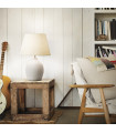 Table lamp Boulder Glass Concrete 1 bulb 55cm