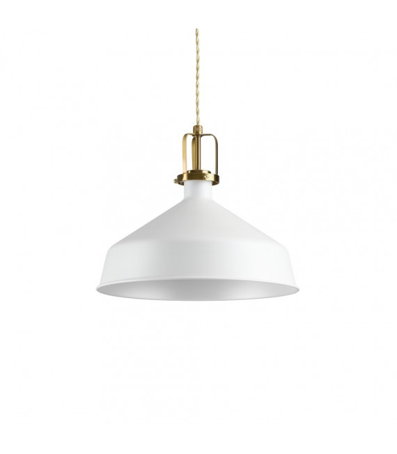 Eris-2 pendant lamp White metal 1 bulb 39cm