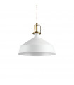 Eris-2 pendant lamp White metal 1 bulb 39cm