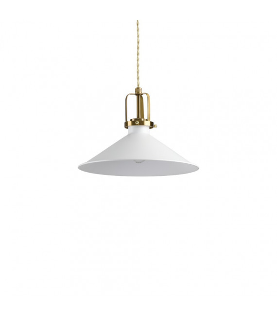 Eris-3 pendant lamp White metal 1 bulb 31cm