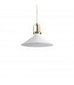 Eris-3 pendant lamp White metal 1 bulb 31cm