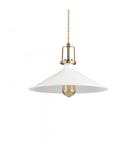 Lampada a sospensione Eris-4 Metallo bianco 1 lampadina 32cm