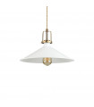 Suspension Eris-4 Métal blanc 1 ampoule 32cm