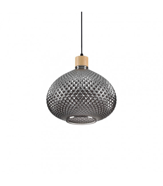 Bergen-3 Sospensione Vetro Fumé 1 lampadina 39cm