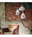 Bergen-3 Pendant Smoked Glass 1 bulb 39cm