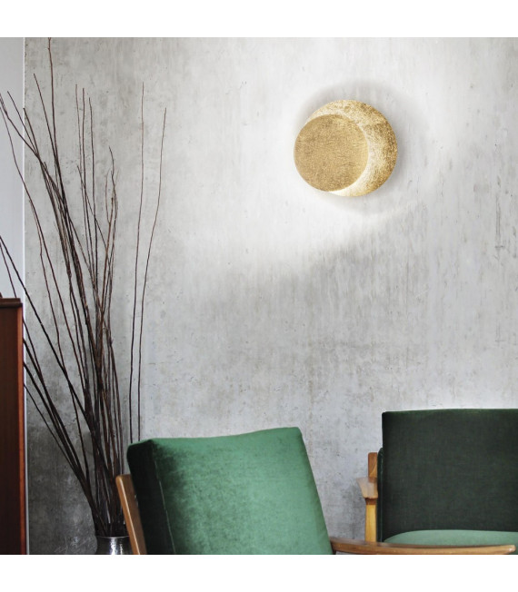 Tick wall light 1 bulb Metal Gold