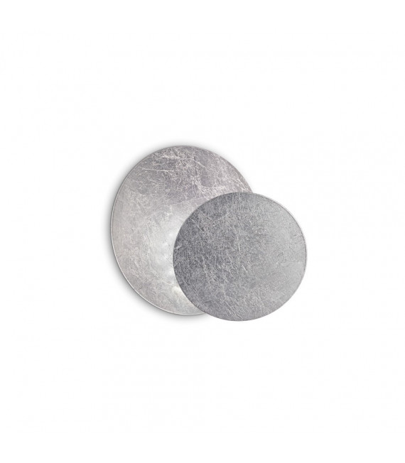 Applique Tick 1 luce Metallo Argento